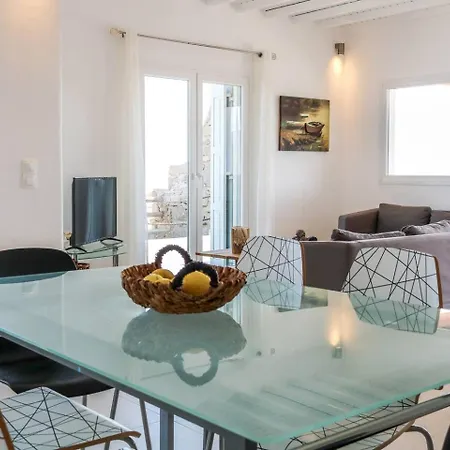 Luxury White Oasis W Private Pool In Mikonos Villa Kalafatis