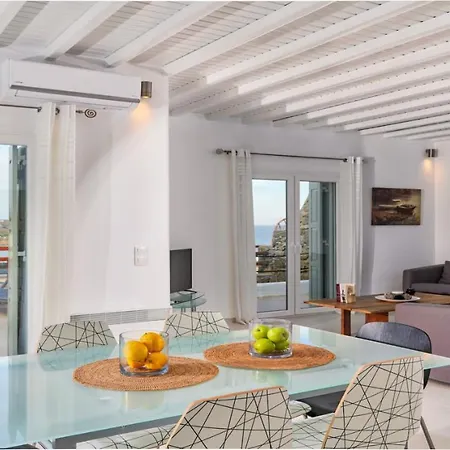 Luxury White Oasis W Private Pool In Mikonos Villa Kalafatis