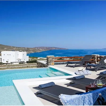 Luxury White Villa W Private Pool In Mikonos Villa Kalafatis