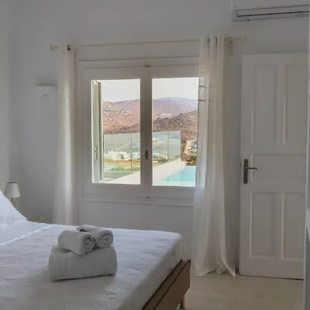 Luxury White Villa W Private Pool In Mikonos Kalafatis