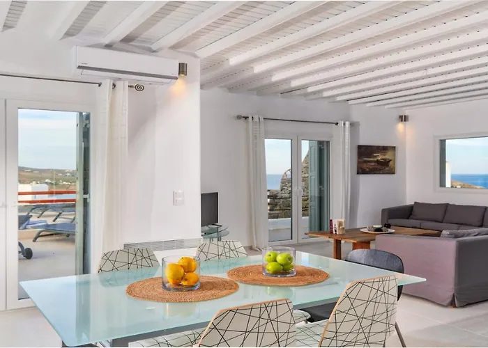 Luxury White Villa W Private Pool In Mikonos Βίλα Καλαφάτη